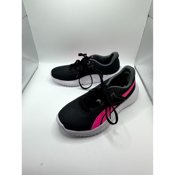 Reebok Shoes - Reebok Lite 3.0 GZ0237 Womens 6 Sneaker Black Atomic Pink Lace Up Running Shoes